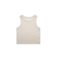 4064g organic rib crop tank bone