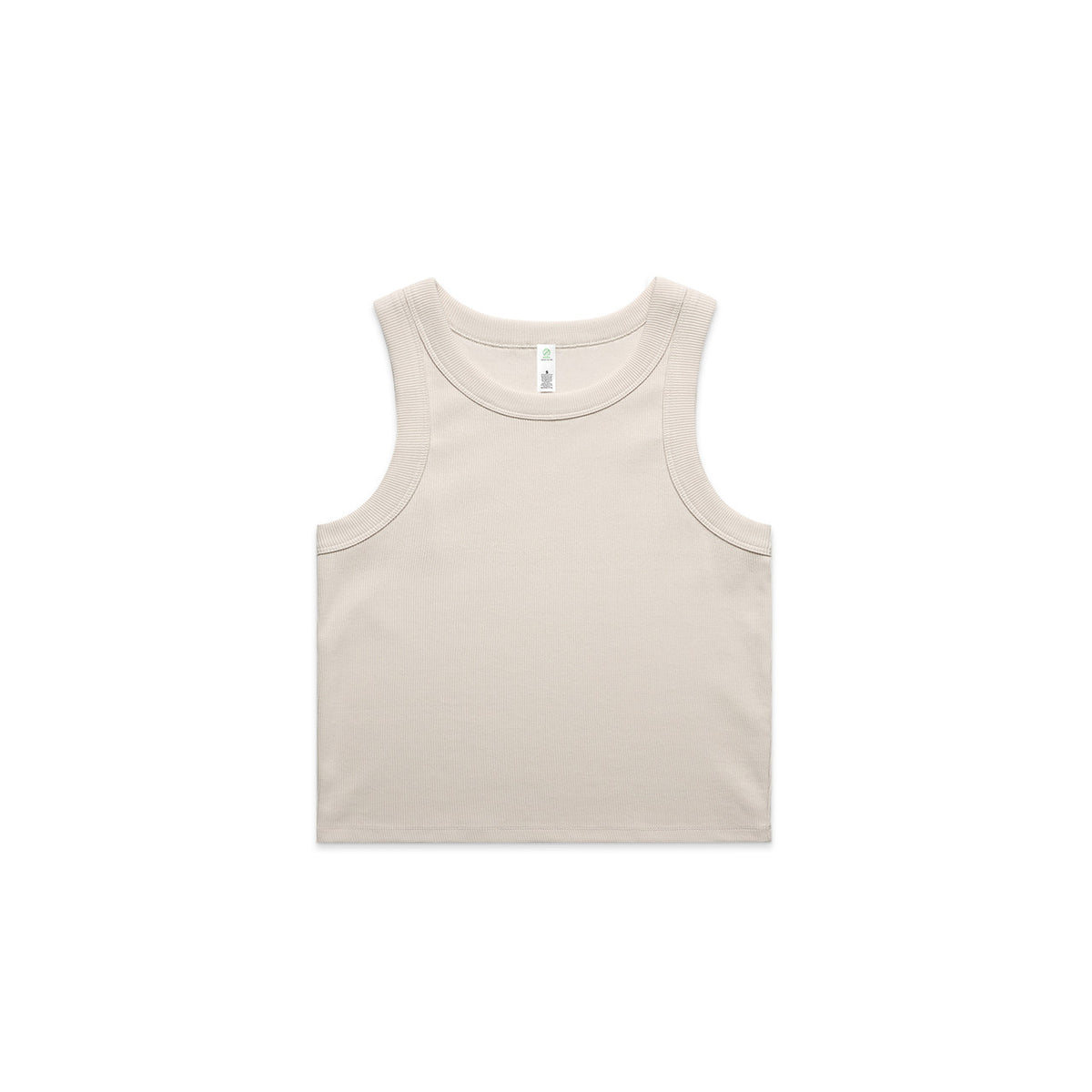 4064g organic rib crop tank bone