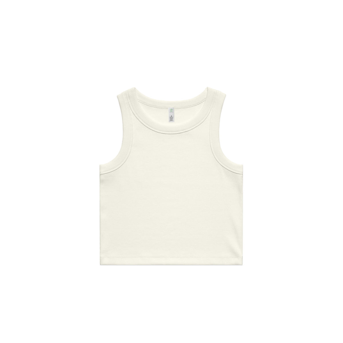 4064g organic rib crop tank ecru