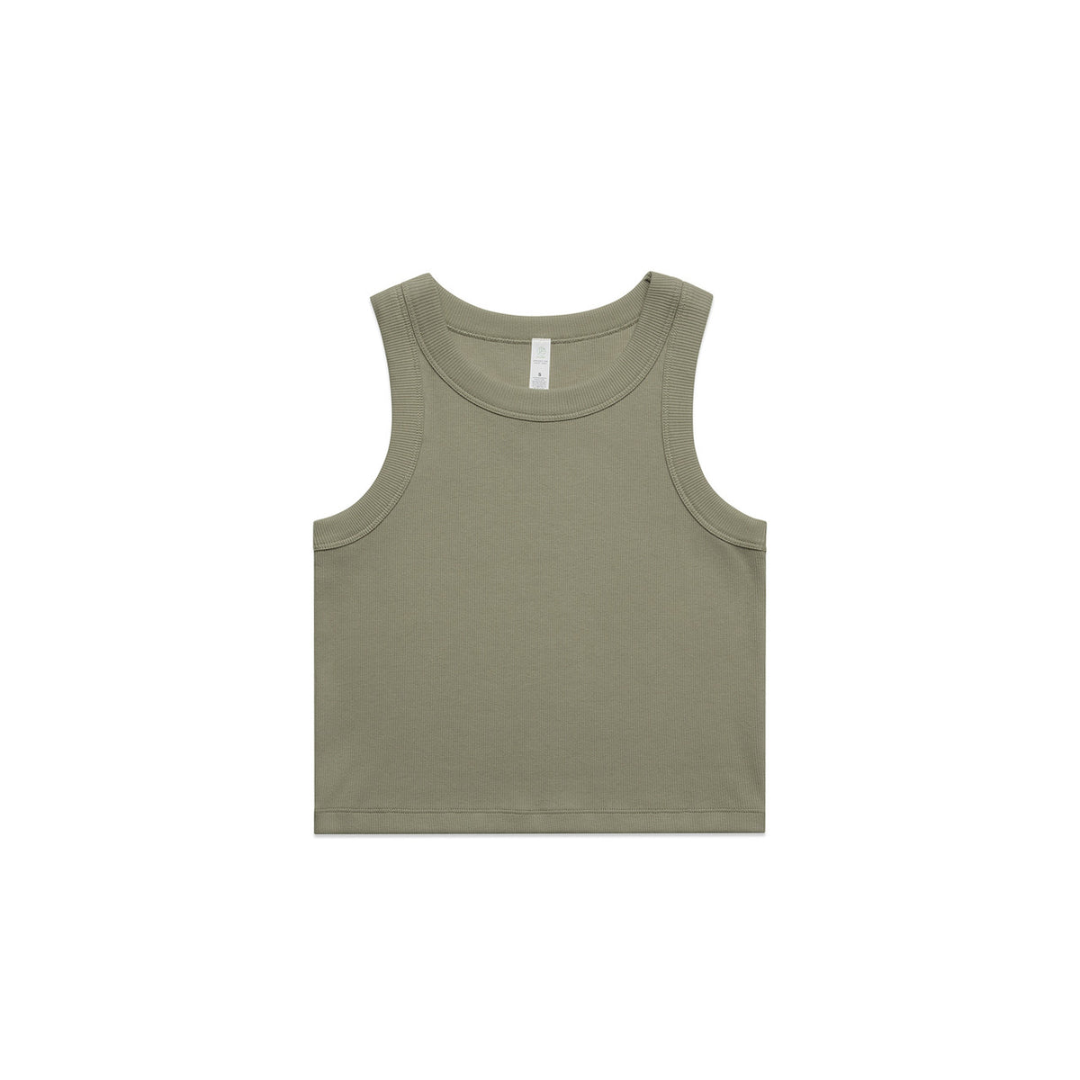 4064g organic rib crop tank eucalyptus