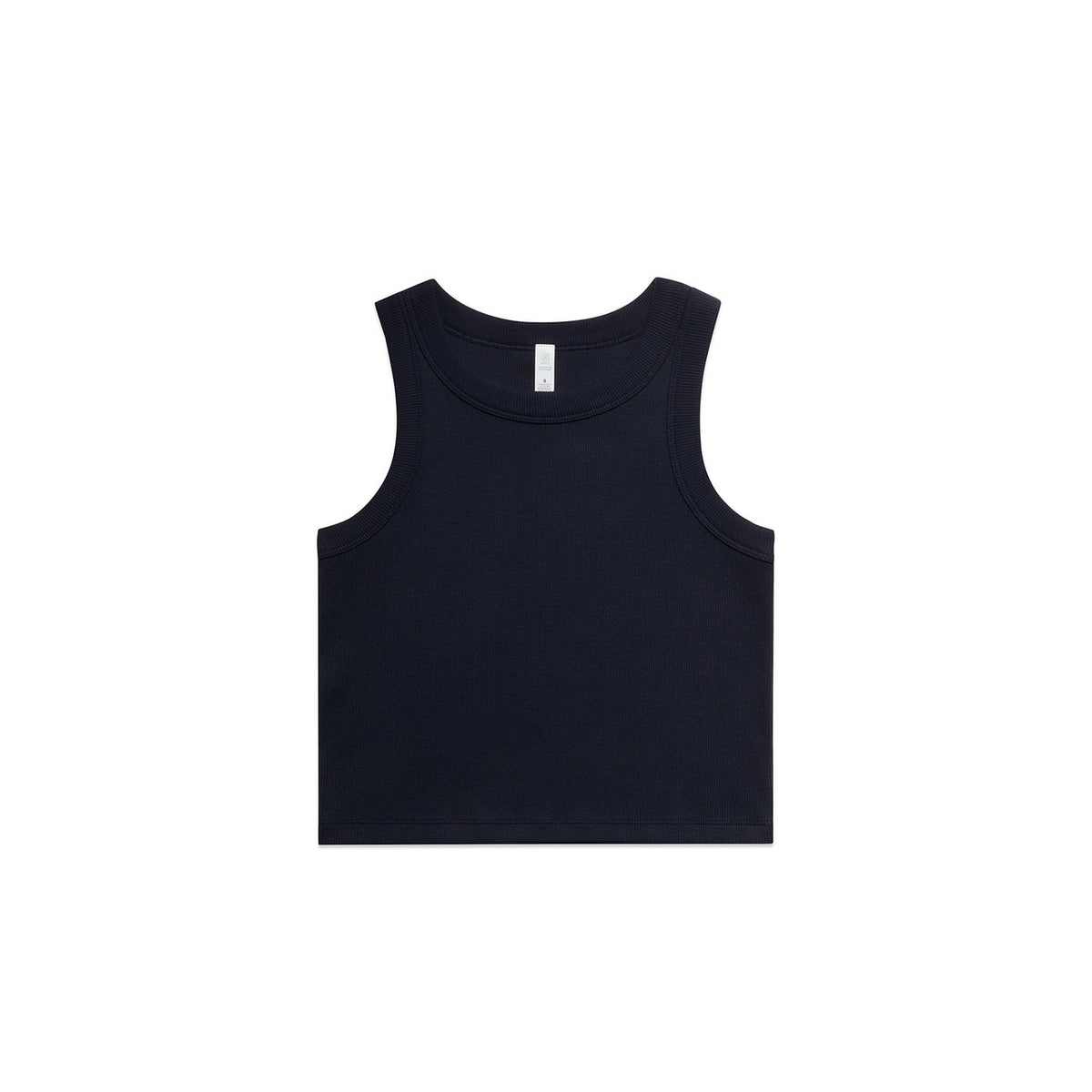 4064g organic rib crop tank navy