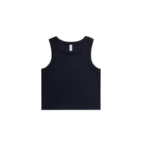 4064g organic rib crop tank navy