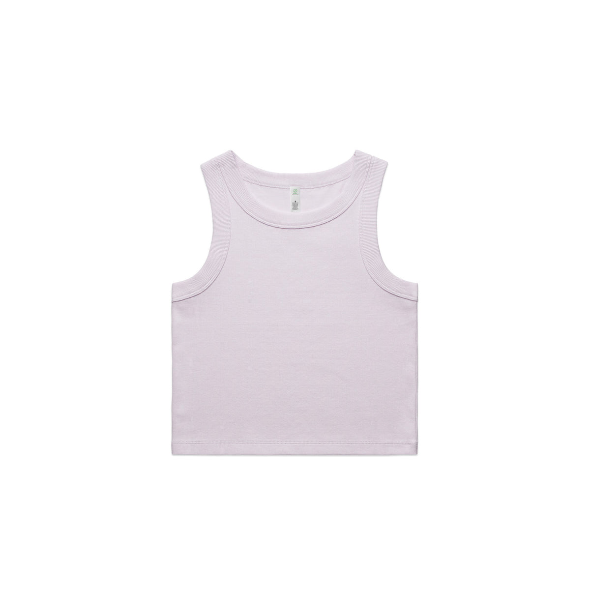 4064g organic rib crop tank orchid