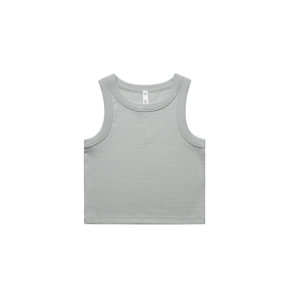 4064g organic rib crop tank storm
