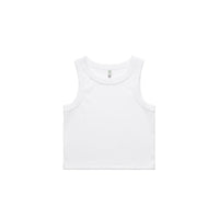 4064g organic rib crop tank white