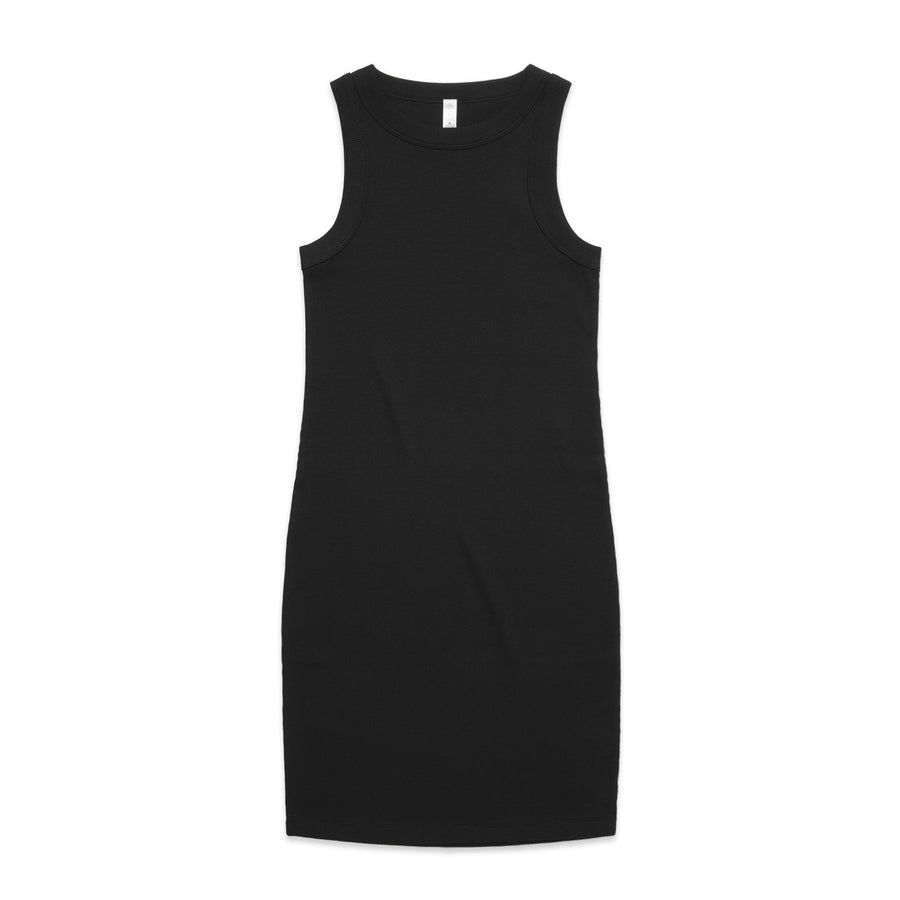 4066g organic rib dress black