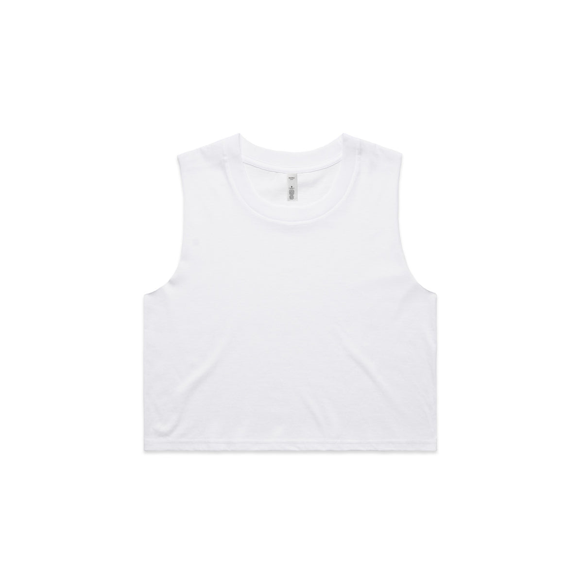 4068 crop tank white