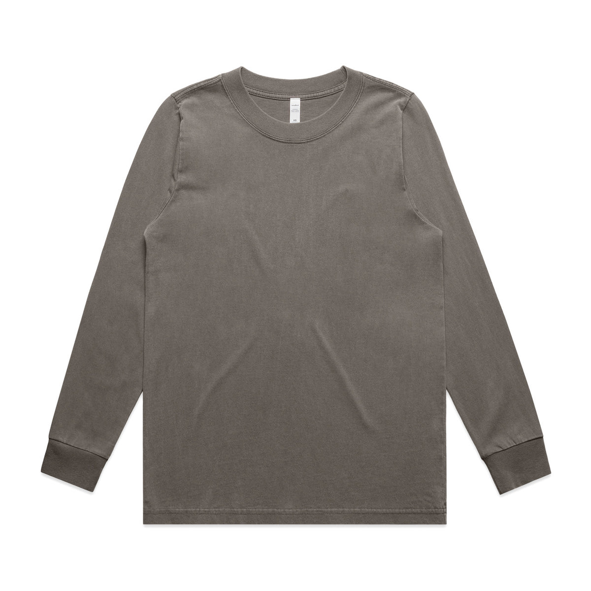 4083 wos heavy faded ls tee faded grey