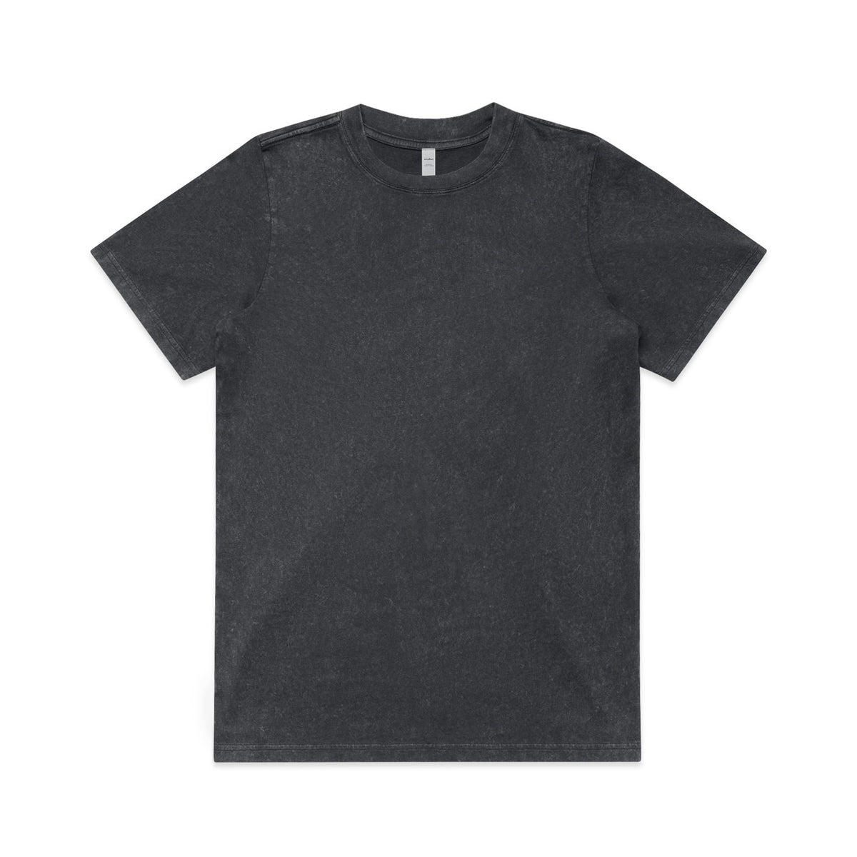 4085 wos stone wash heavy tee black stone