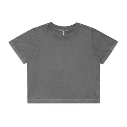 4086 wos stone wash heavy crop coal stone