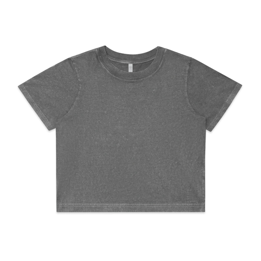 4086 wos stone wash heavy crop coal stone