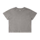 4086 wos stone wash heavy crop grey stone
