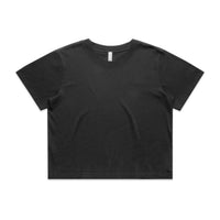 4089 wos heavy faded crop tee faded black