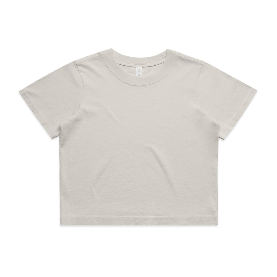 4089 wos heavy faded crop tee faded bone