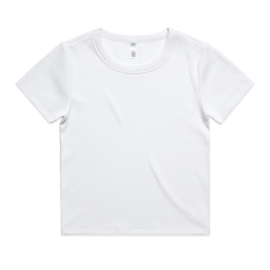 4092g organic rib tee white