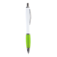 Nash Ballpoint Pen w/ White Barrel & Coloured Grip