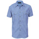 Mens Twin Flap Pocket Cotton Chambray - Short Sleeve