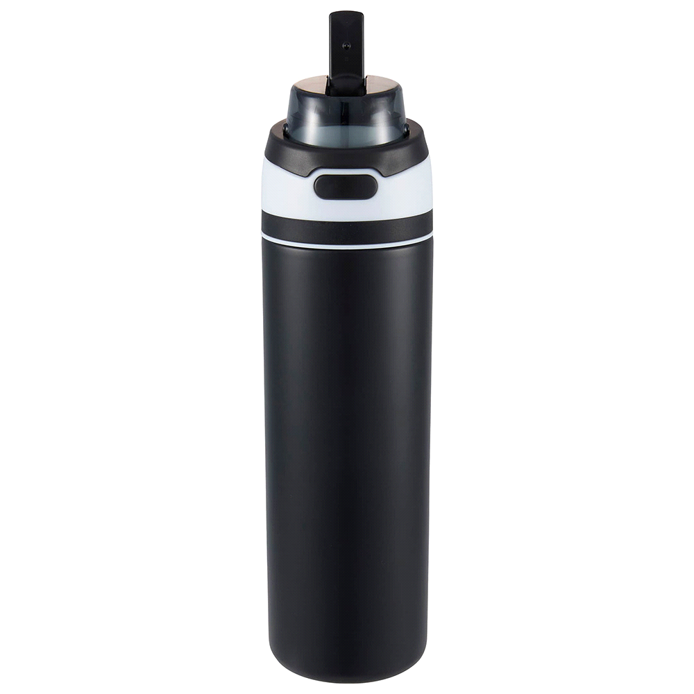 Elvin 900ml Recycled Stainless Flip Straw Bottle