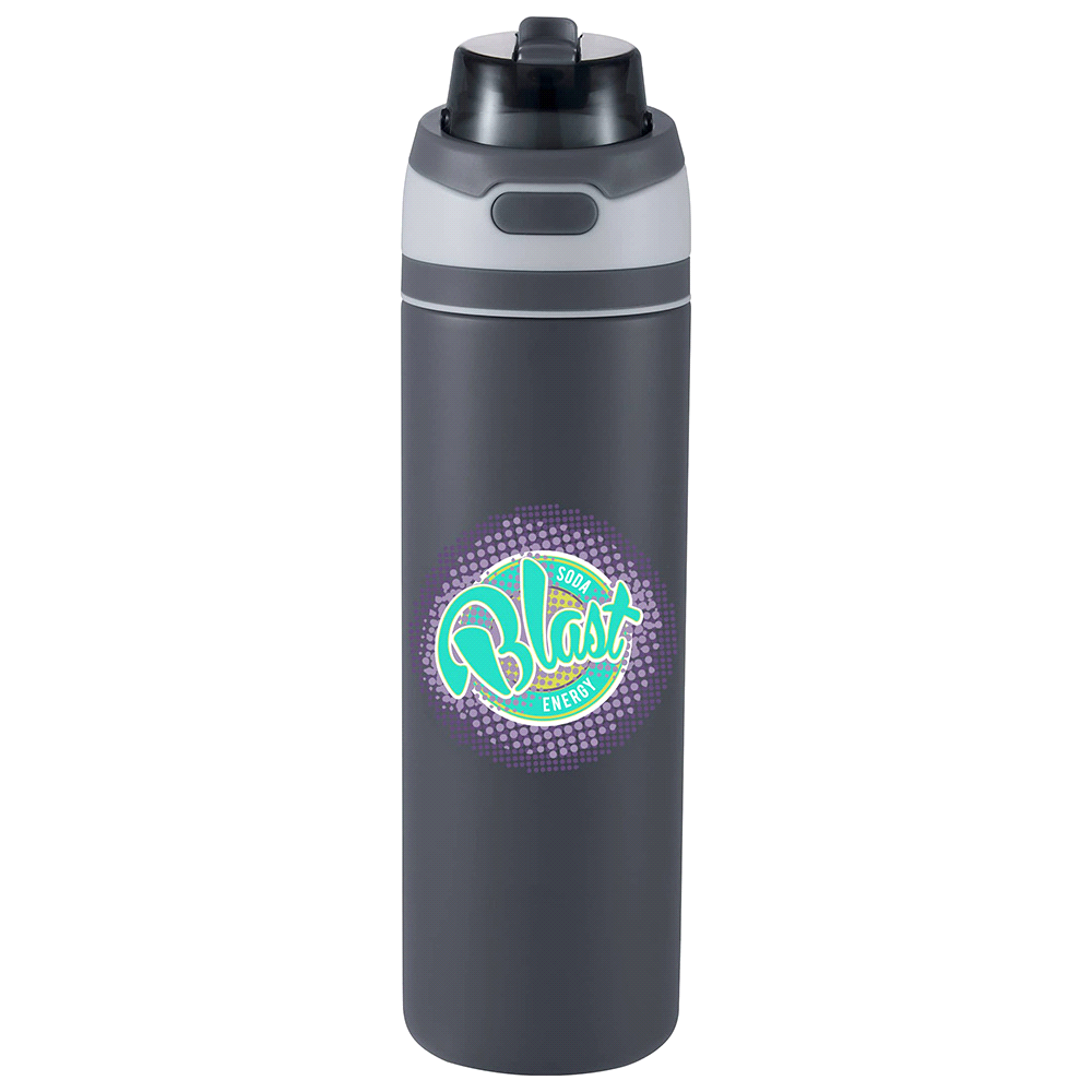 Elvin 900ml Recycled Stainless Flip Straw Bottle