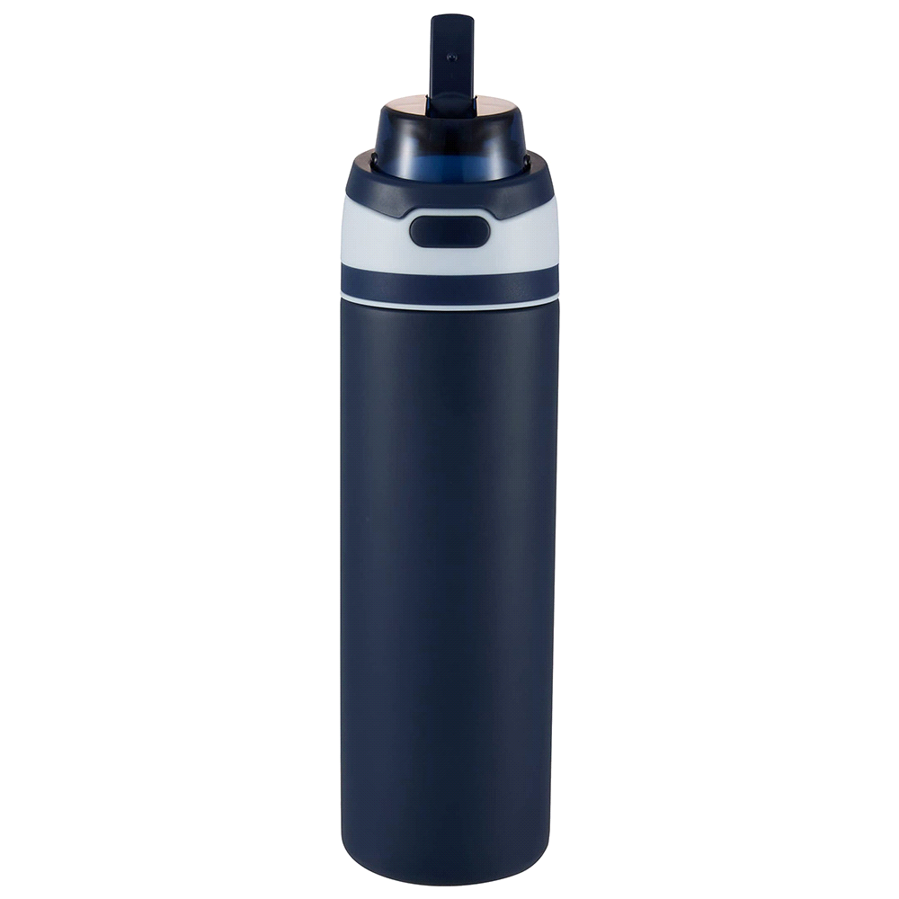 Elvin 900ml Recycled Stainless Flip Straw Bottle