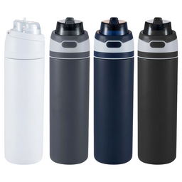 Elvin 900ml Recycled Stainless Flip Straw Bottle