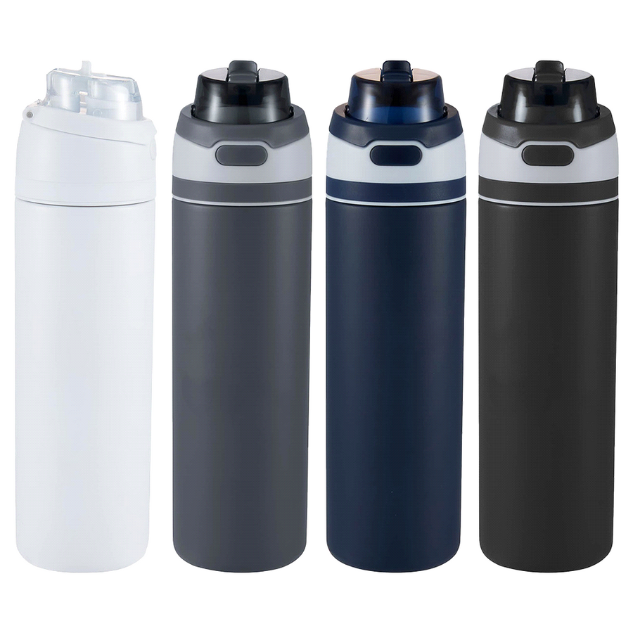 Elvin 900ml Recycled Stainless Flip Straw Bottle