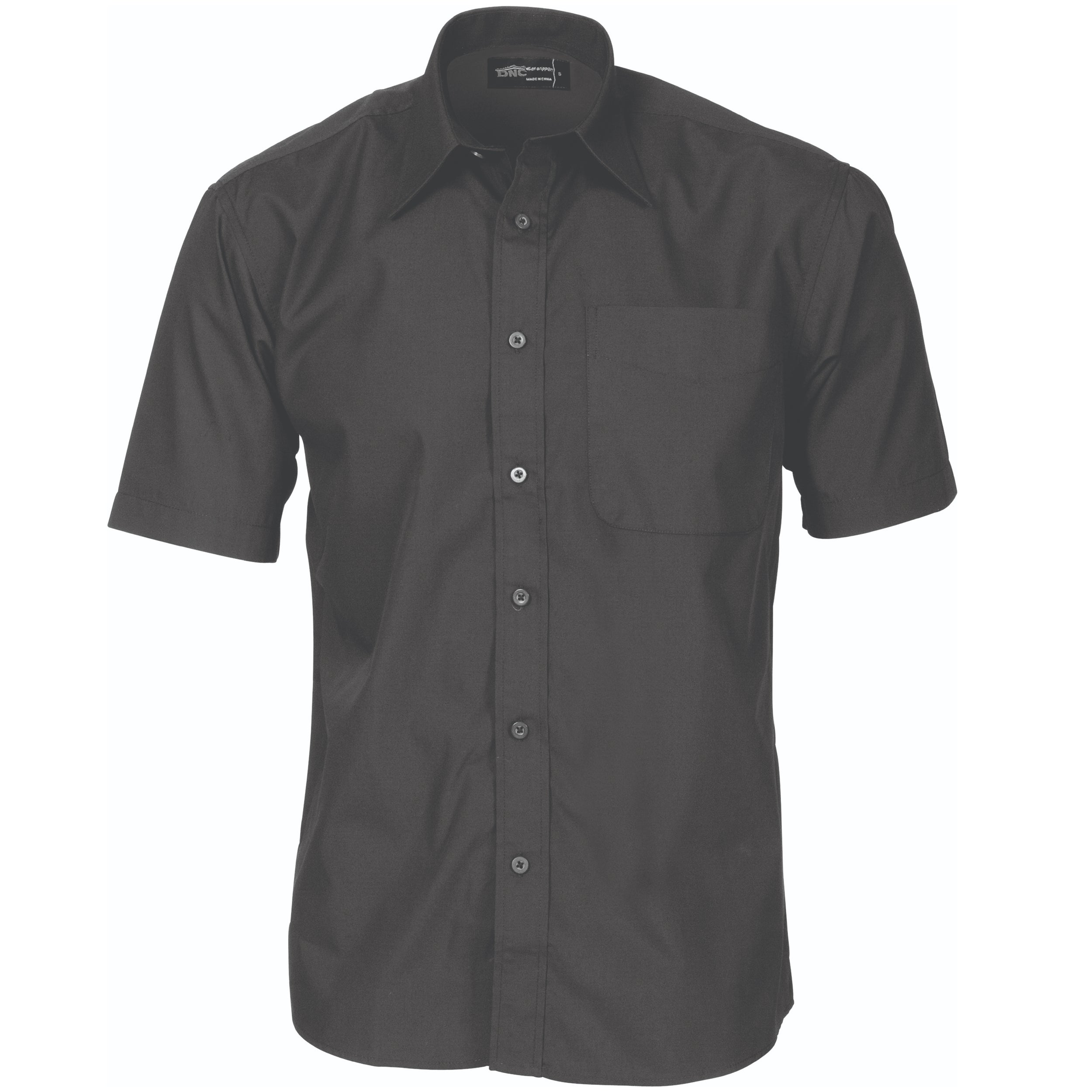Polyester Cotton Business Shirt - Short Sleeve