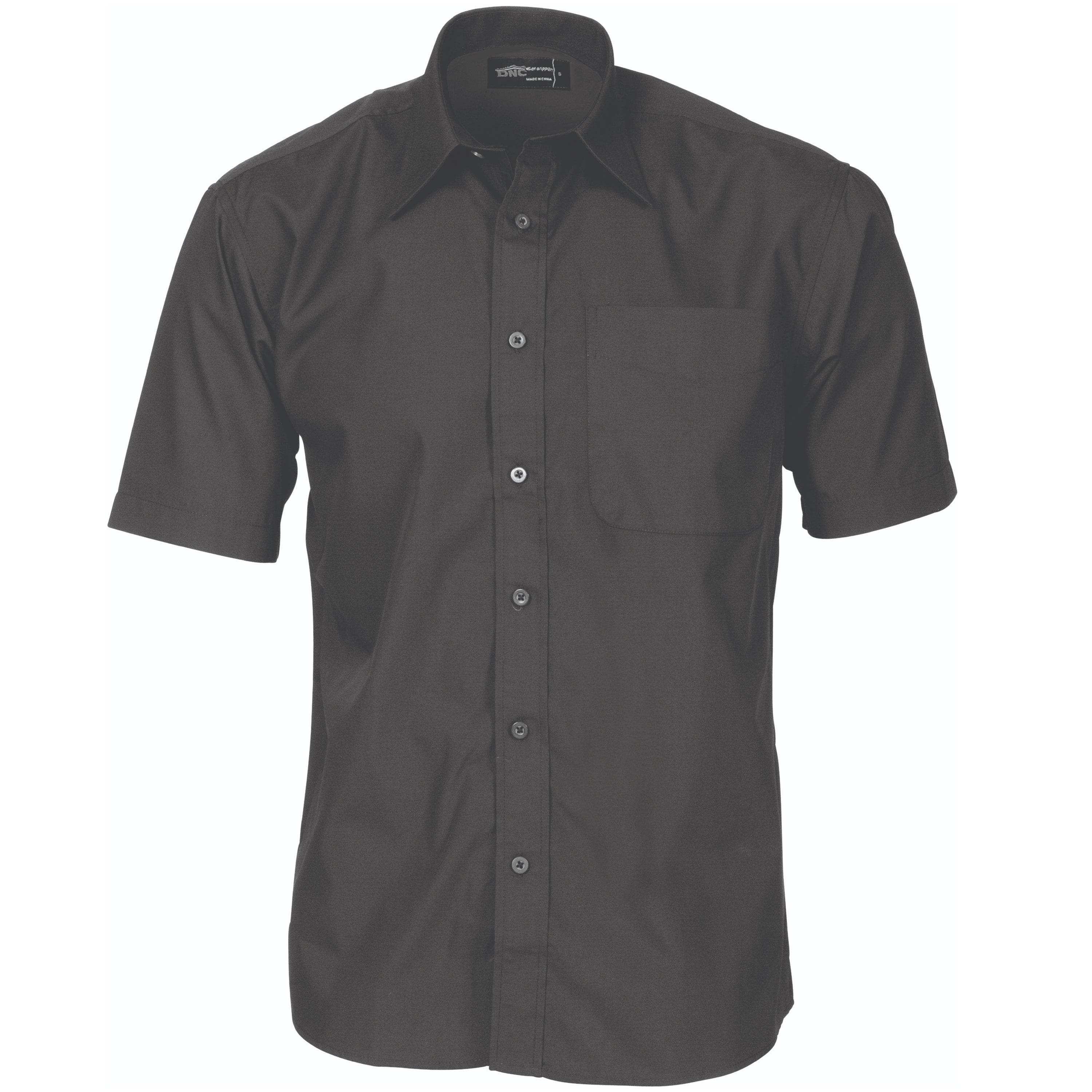 Polyester Cotton Business Shirt - Short Sleeve