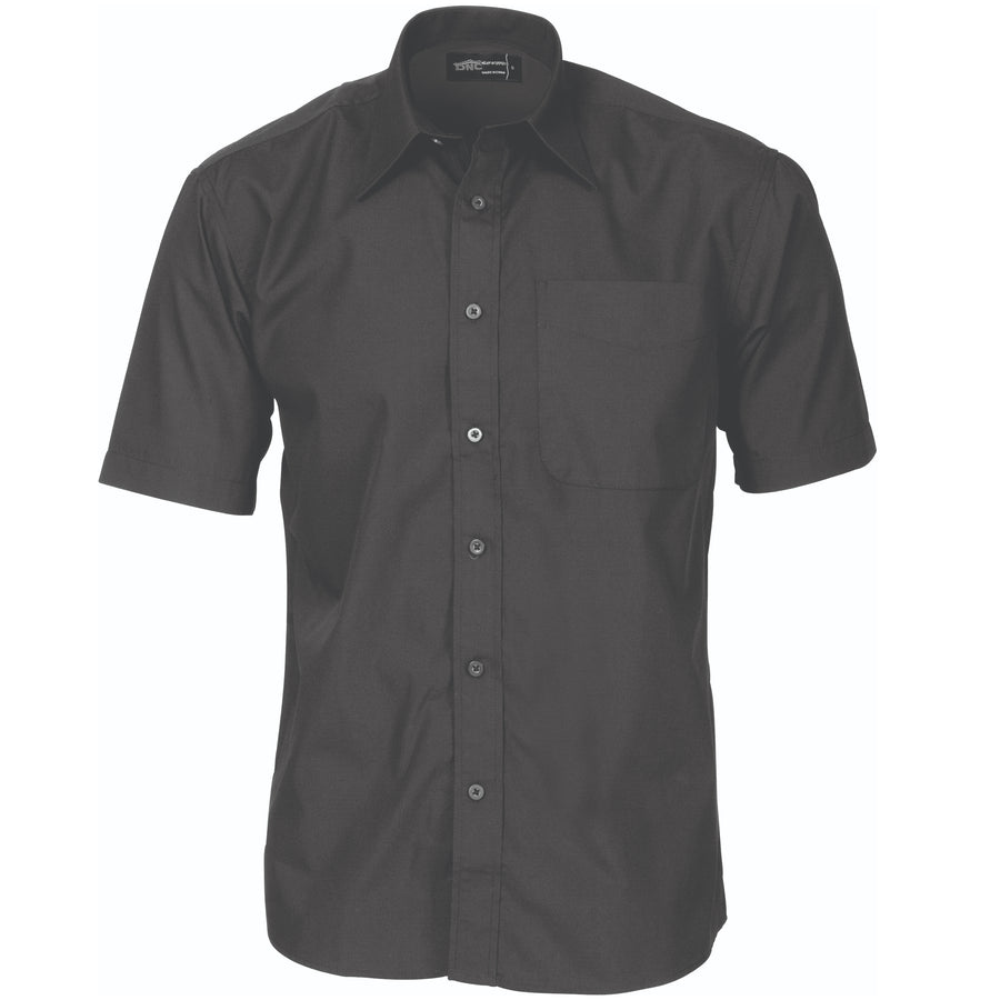 Polyester Cotton Business Shirt - Short Sleeve