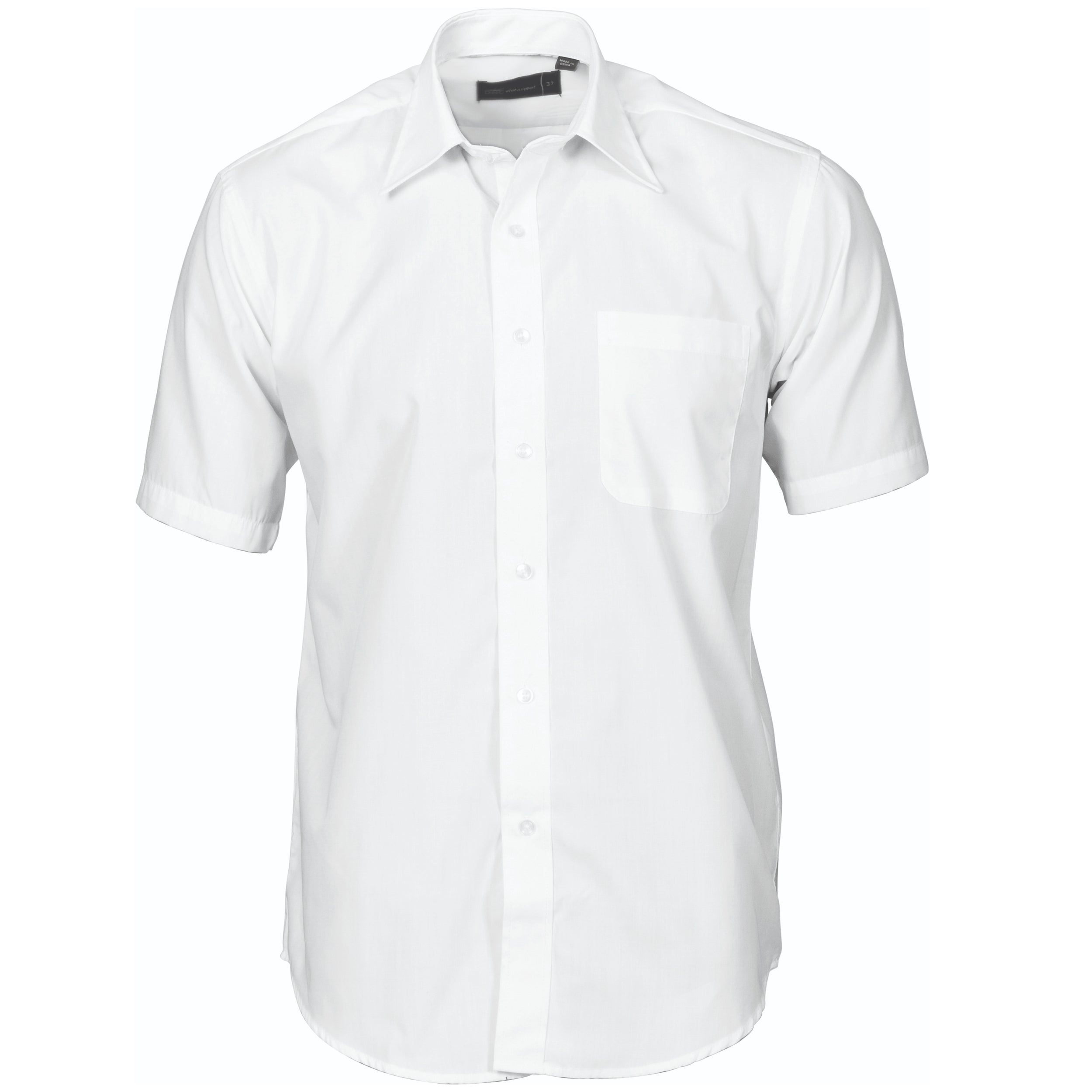 Polyester Cotton Business Shirt - Short Sleeve