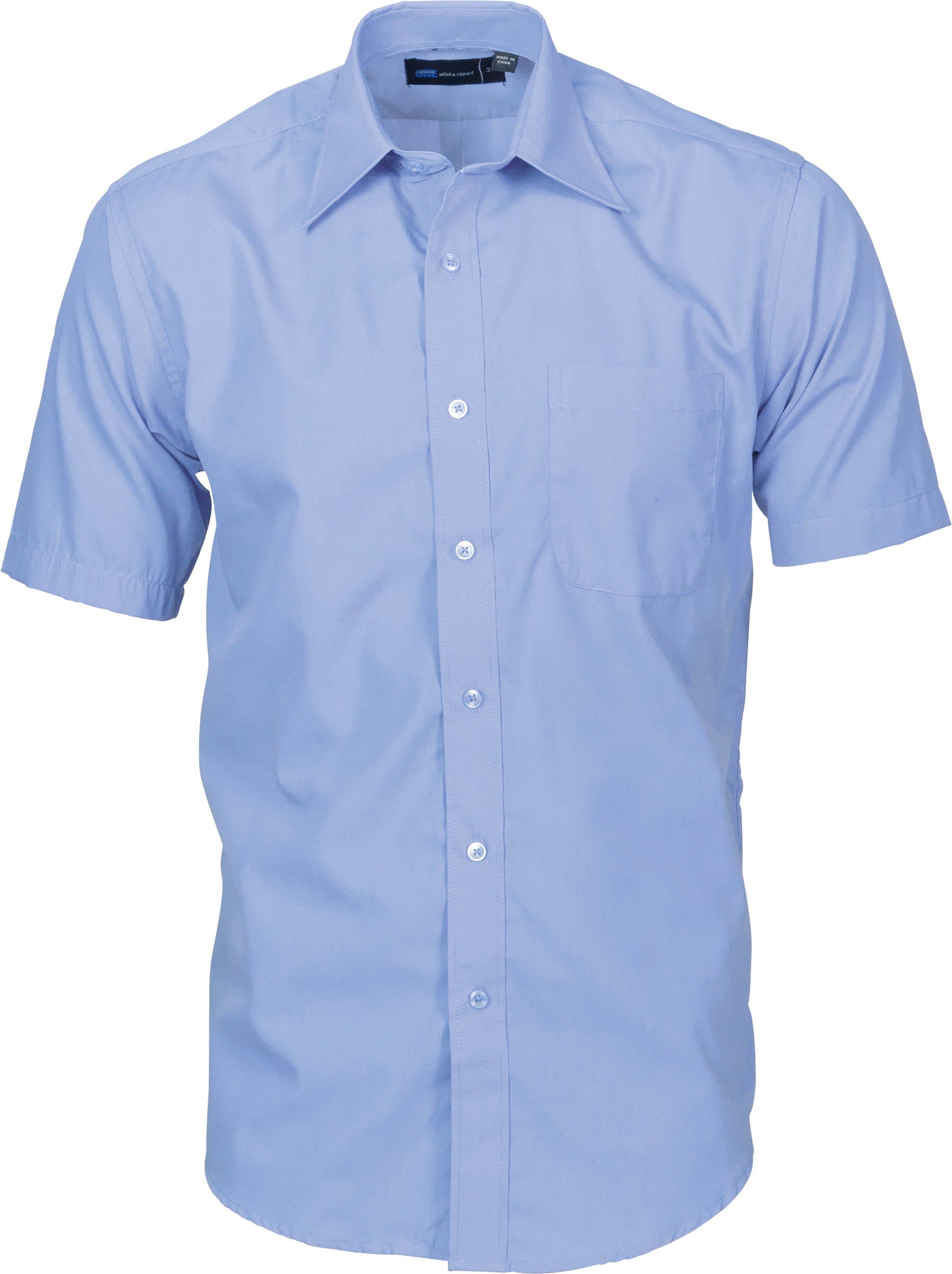Mens Premier Poplin Business Shirts - Short Sleeve
