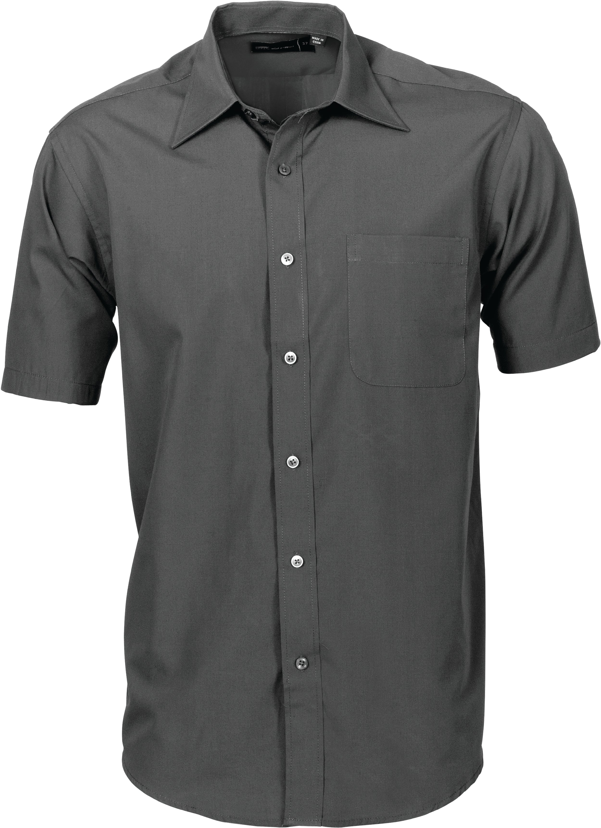 Mens Premier Poplin Business Shirts - Short Sleeve