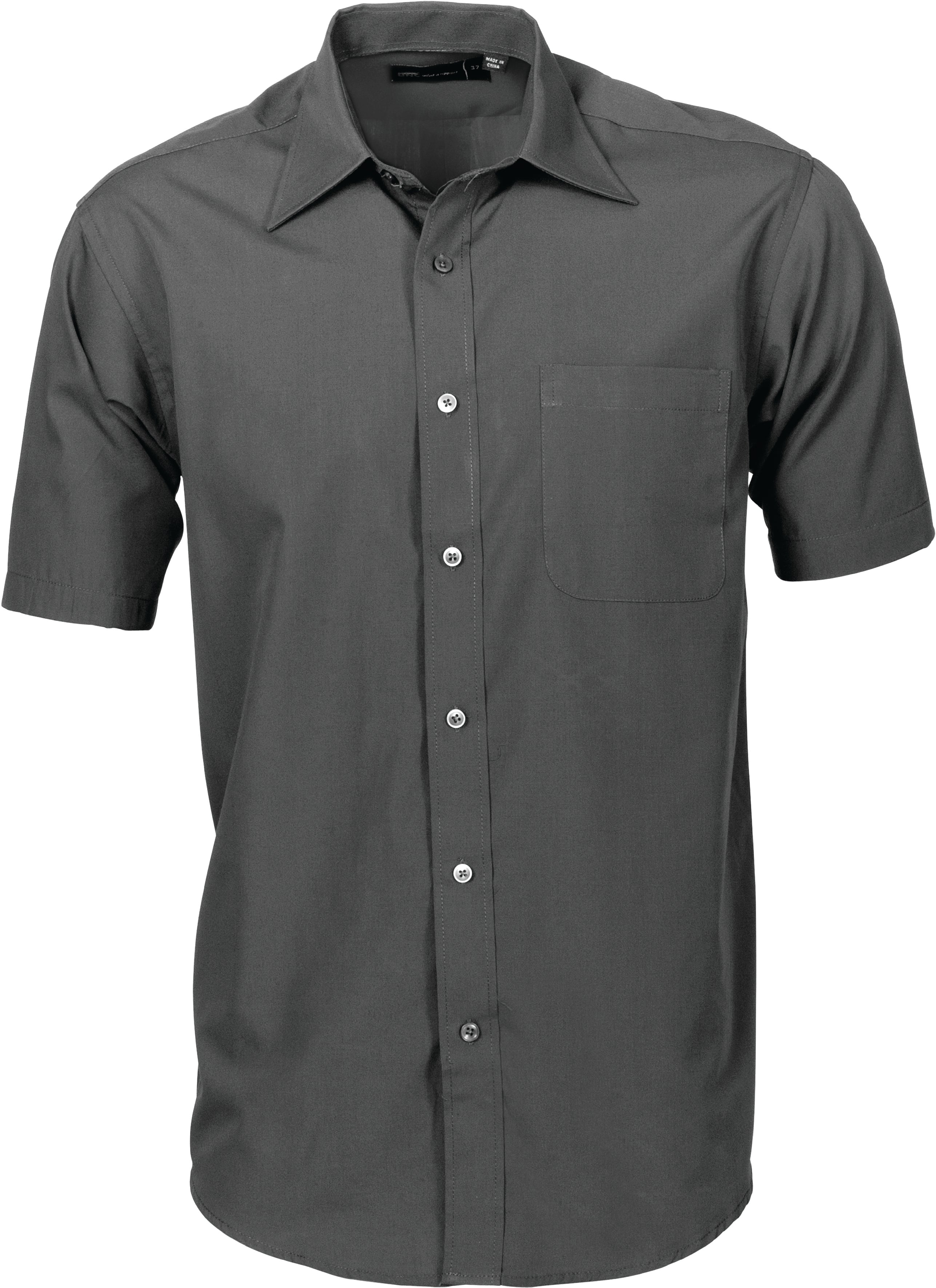 Mens Premier Poplin Business Shirts - Short Sleeve