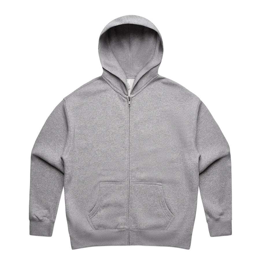 4162 wos relax zip hood grey marle