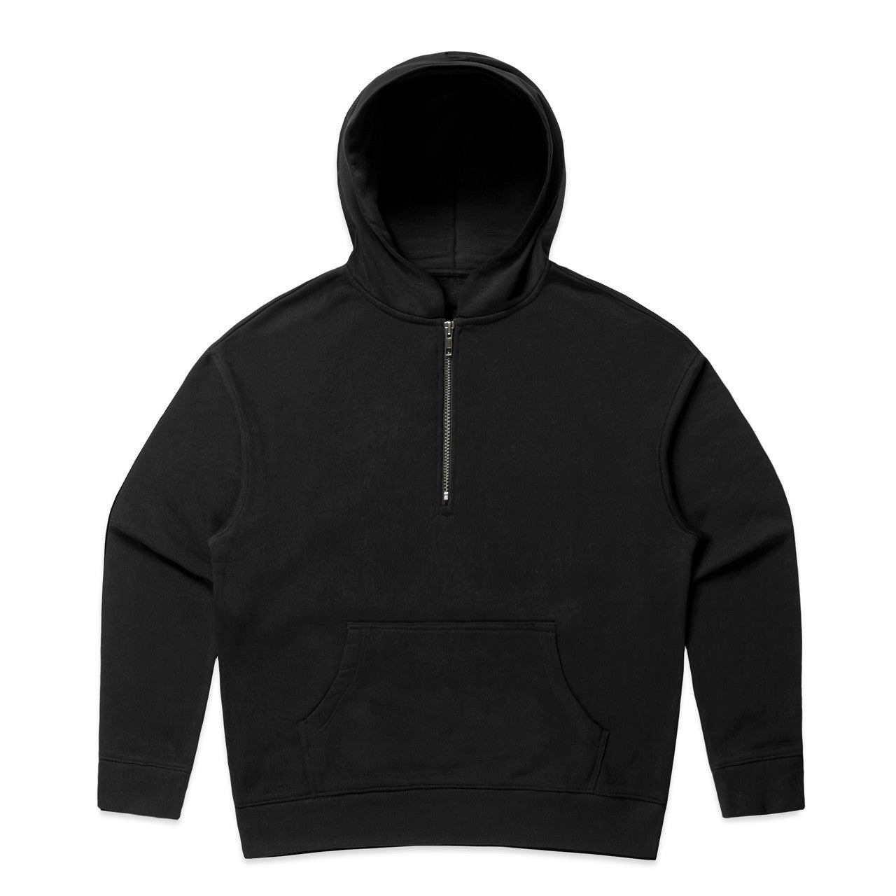 4164 wos relax half zip hood black