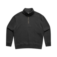 4167 wos relax faded half zip faded black