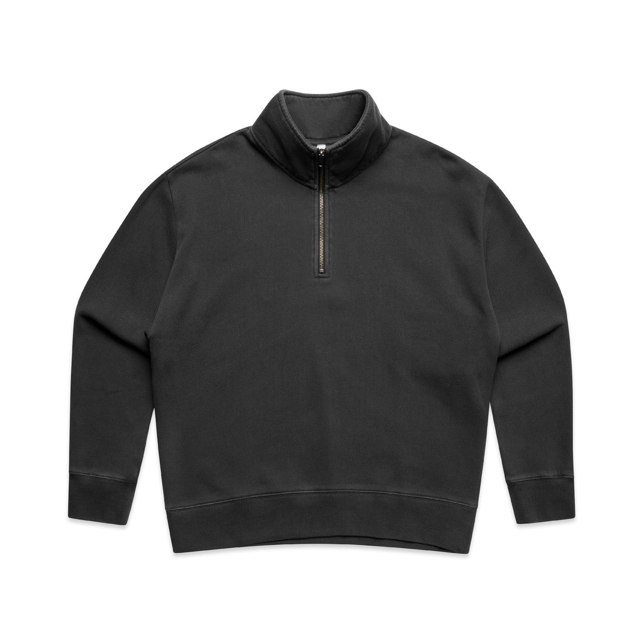 4167 wos relax faded half zip faded black