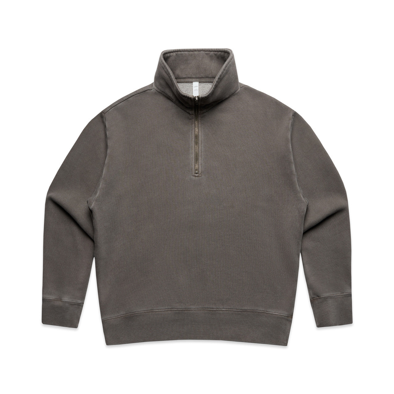 4167 wos relax faded half zip faded grey