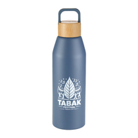 Aspen Recycled Bottle with Bamboo Lid - 1L