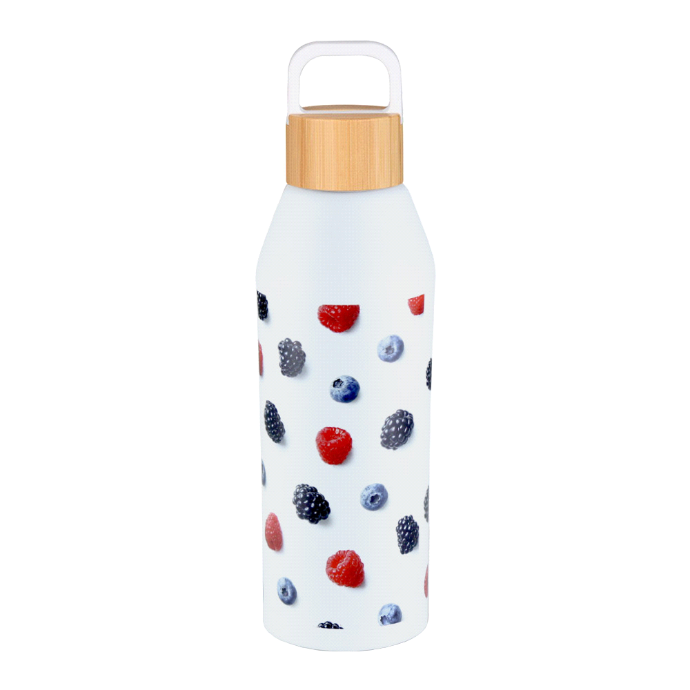 Aspen Recycled Bottle with Bamboo Lid - 1L