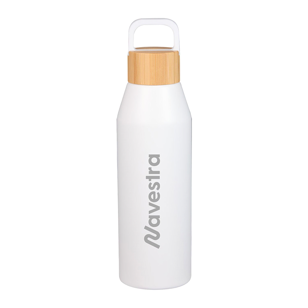 Aspen Recycled Bottle with Bamboo Lid - 1L