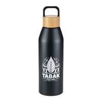 Aspen Recycled Bottle with Bamboo Lid - 1L
