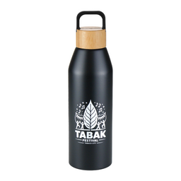 Aspen Recycled Bottle with Bamboo Lid - 1L