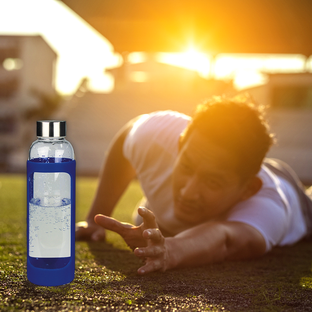 Glass Bottle w/ Silicone Cover 500ml