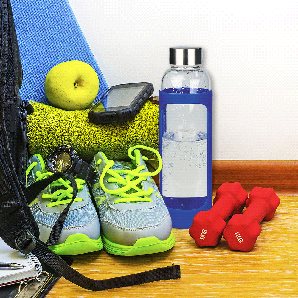 Glass Bottle w/ Silicone Cover 500ml