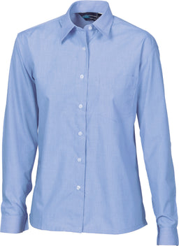 Ladies Regular Collar, Side Splits, Single Pocket - Long Sleeve