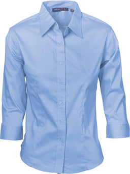 Ladies Premier Stretch Poplin Business Shirts - 3/4 Sleeve