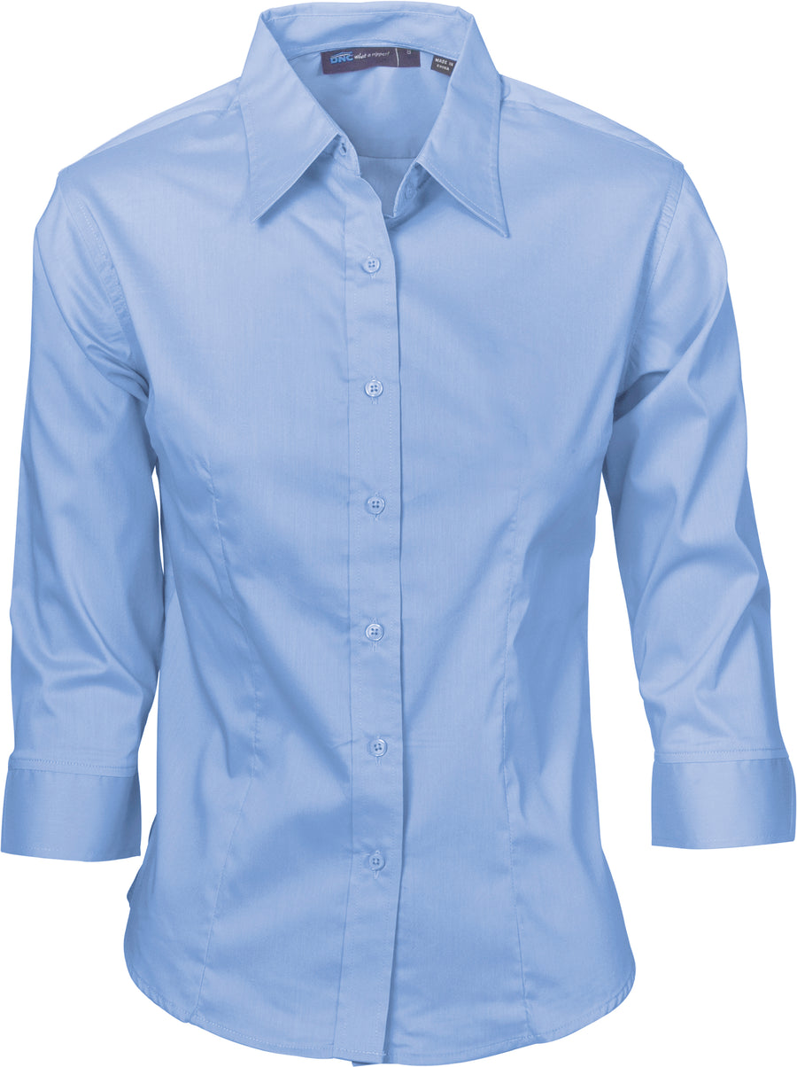 Ladies Premier Stretch Poplin Business Shirts - 3/4 Sleeve
