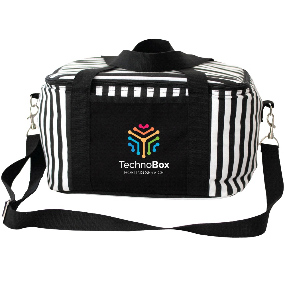Striped Cotton Canvas Cooler 16L