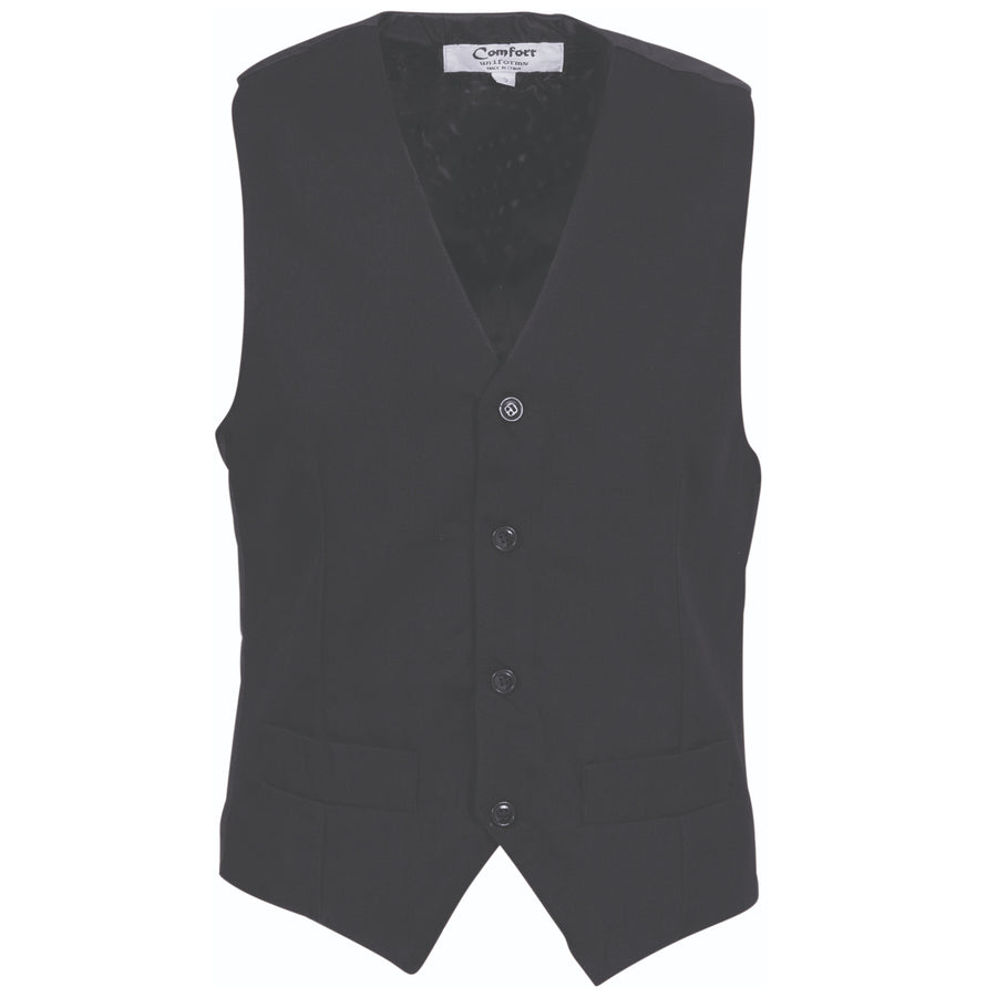 Mens Black Vest Hospitality
